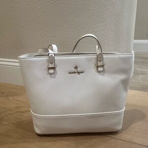 Nanette Lepore White Leather Tote Bag